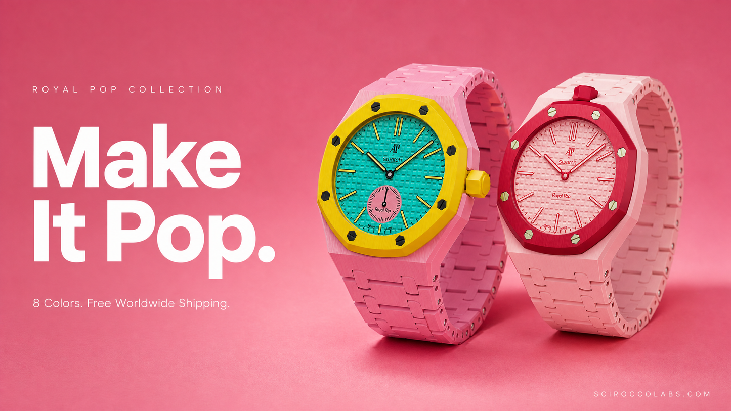 Royal Pop Strap — Raspberry Pink | Bioceramic Band for Swatch × AP Royal Pop