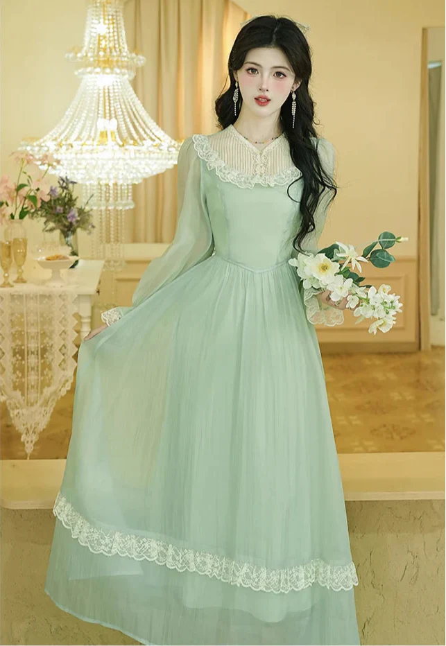 Honey & Lime Meadow Vintage-Inspired Princesscore Dress