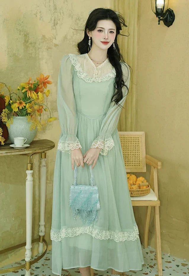 Honey & Lime Meadow Vintage-Inspired Princesscore Dress