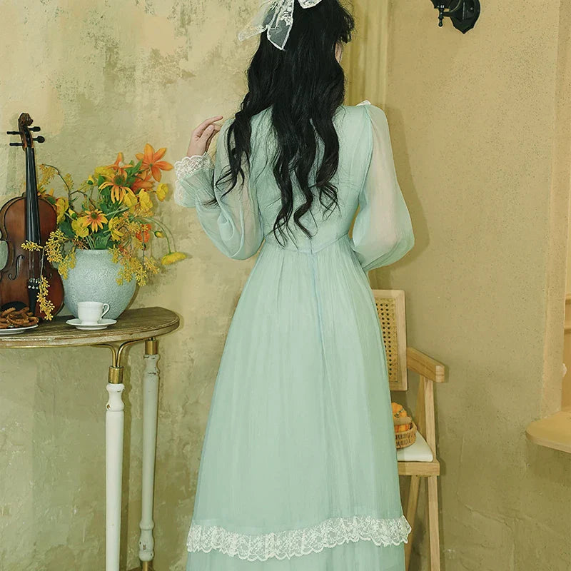 Honey & Lime Meadow Vintage-Inspired Princesscore Dress